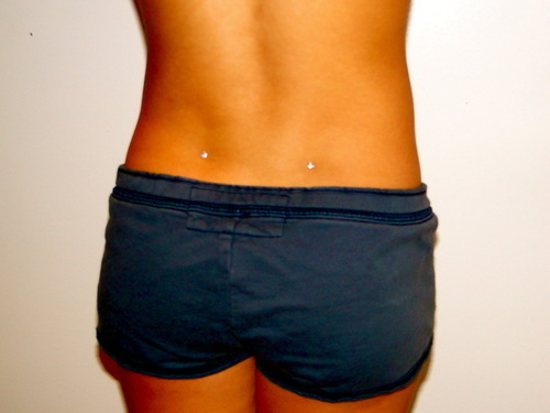Lower Back Dimple Piercing Image For Girls