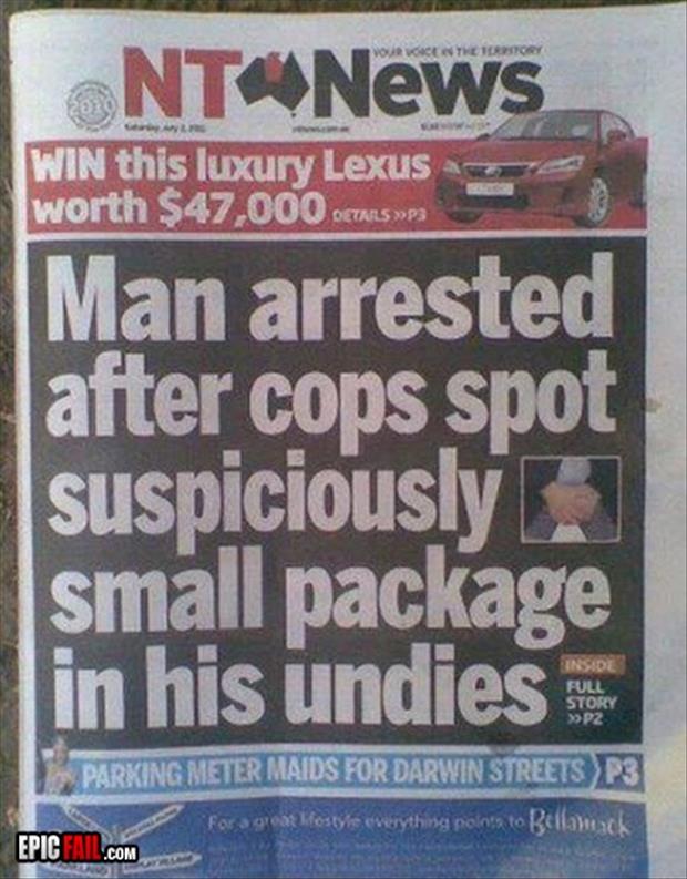 Man Arrested After Cops Spot Funny News
