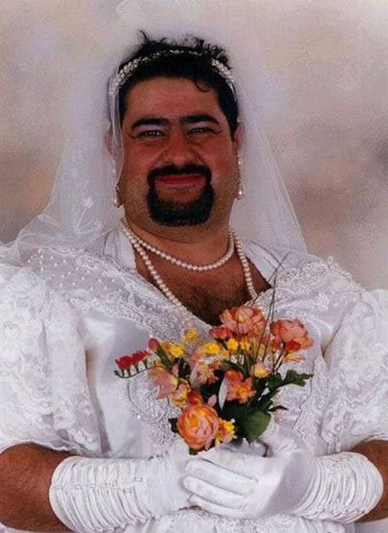 Man in Bride Dress Funny People