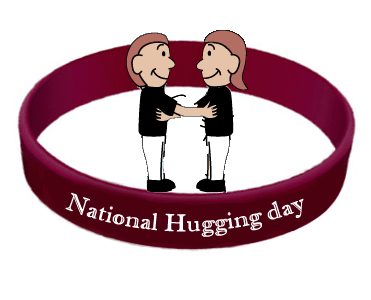 National Hugging Day Wrist Band Picture