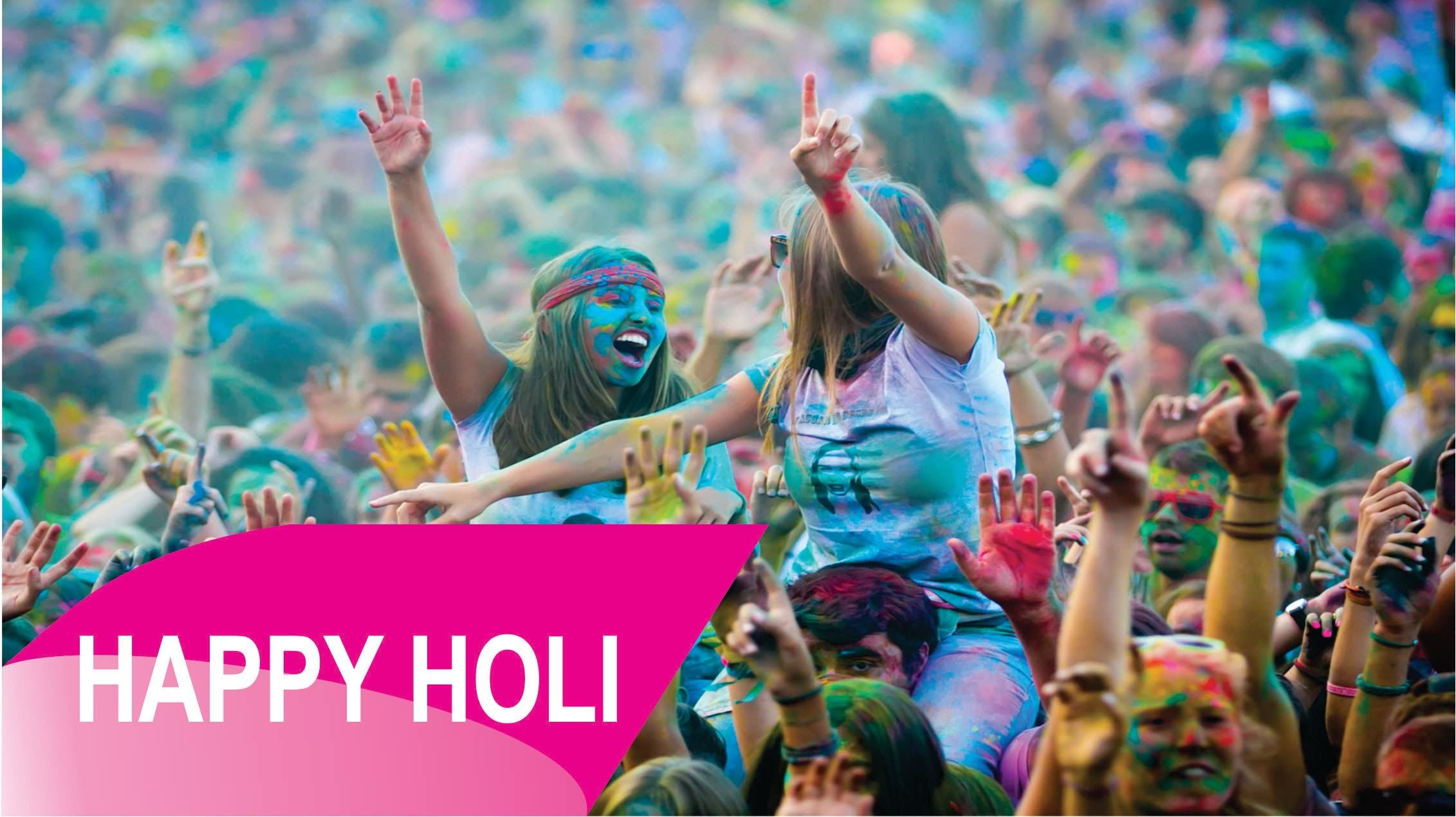 People Celebrating Holi Picture