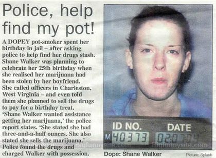 Police Help Find My Pot Funny News
