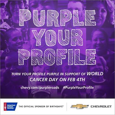 Purple Your Profile On World Cancer Day
