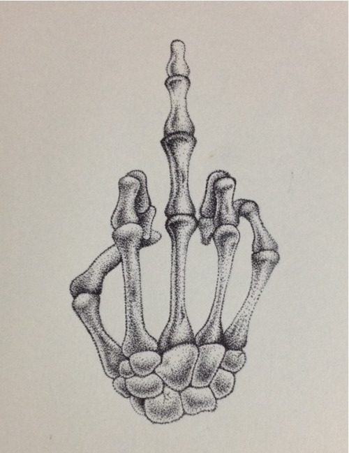Skeleton Hand Tattoo Design For Hand
