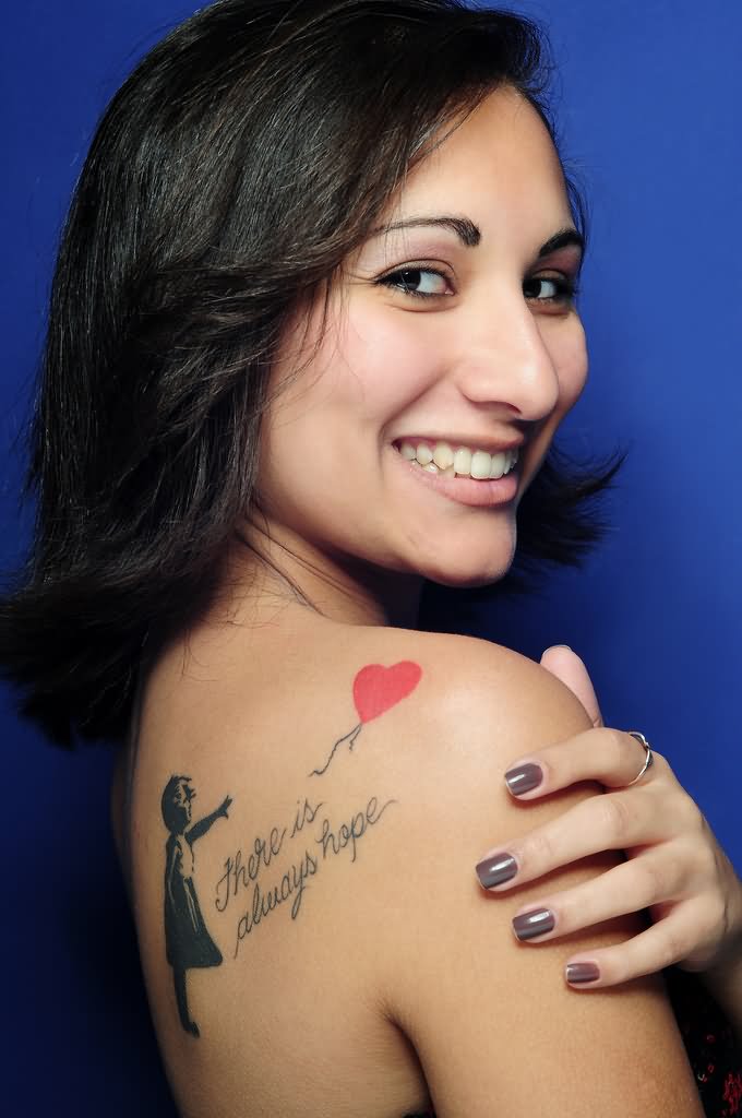 17 Impressive Banksy Girl Tattoo Art Images Gallery