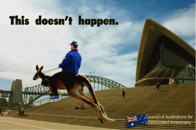 This Doesn't Happen Funny Kangaroo Image