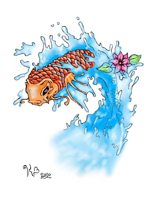 Watercolor Fish Tattoo Design By Gir