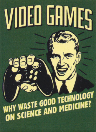 Why Waste Good Technology On Science And Medicine Funny Retro Picture