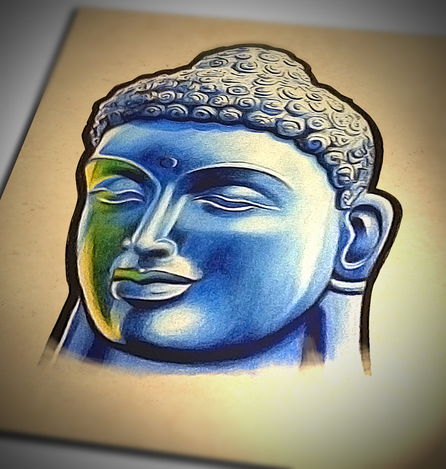 Amazing 3D Buddha Tattoo Design By Badfish