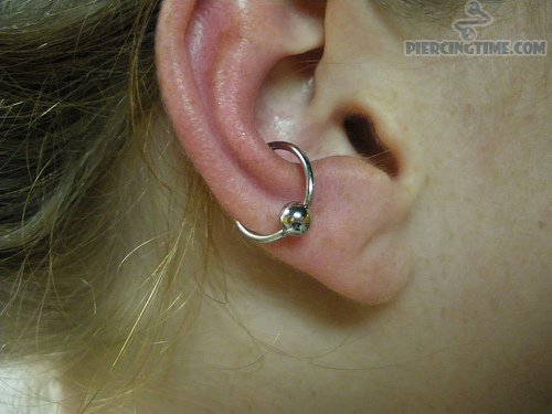 Amazing Orbital Piercing For Young Girls