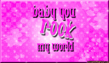Baby You Rock My World Glitter