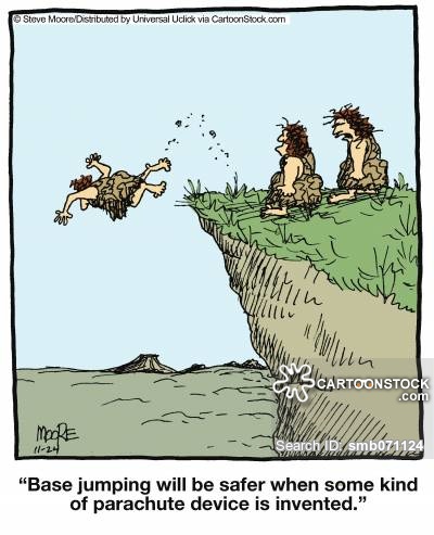 Base Jumping Will Be Safer Funny Cartoon Jump