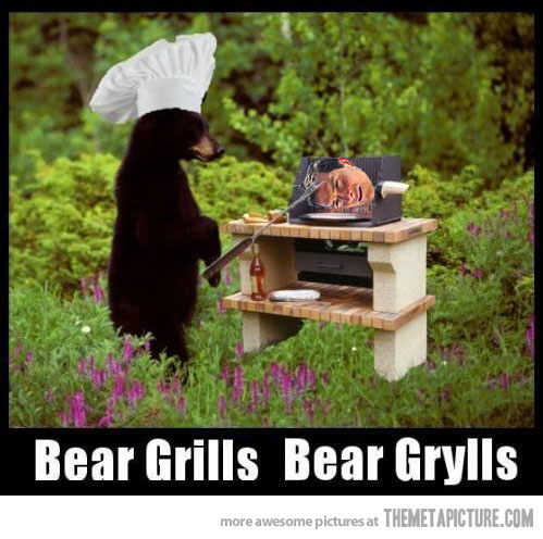 Bear Grills Funny Picture
