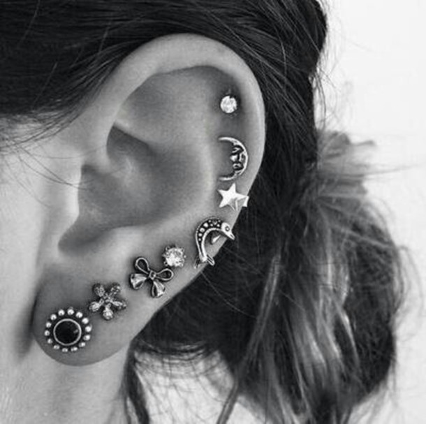 Beautiful Jewellery Left Ear Piercing For Girls