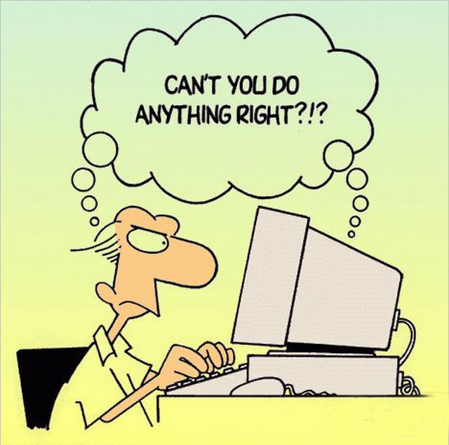 Can You Do Anything Right Funny Computer Clipart