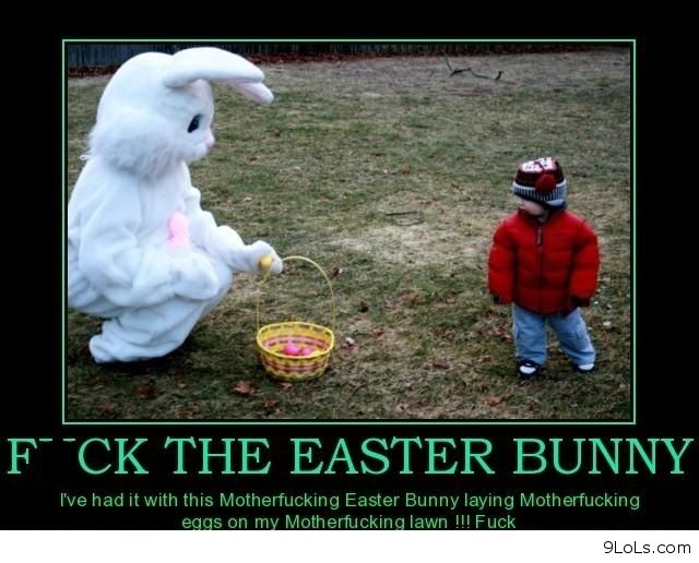 Fuck The Easter Bunny Funny Easter Poster