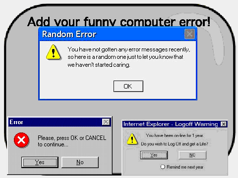 Funny Computer Error Image