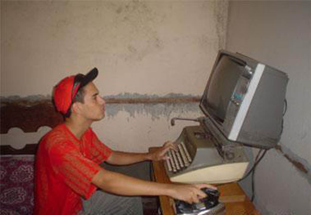 Funny Computer Operating Man