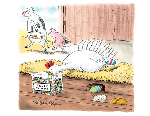 Funny Easter Cartoon Image