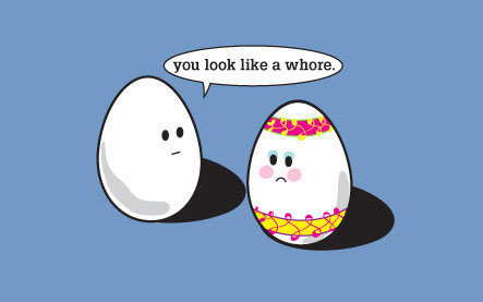 Funny Easter Eggs Clipart