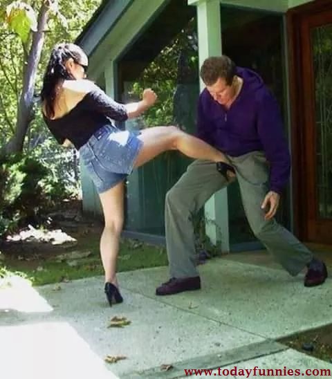 Image result for A GIRL KICKING HER BOYFRIEND