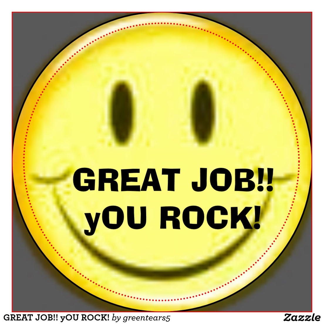 Great Job You Rock Smiley Picture