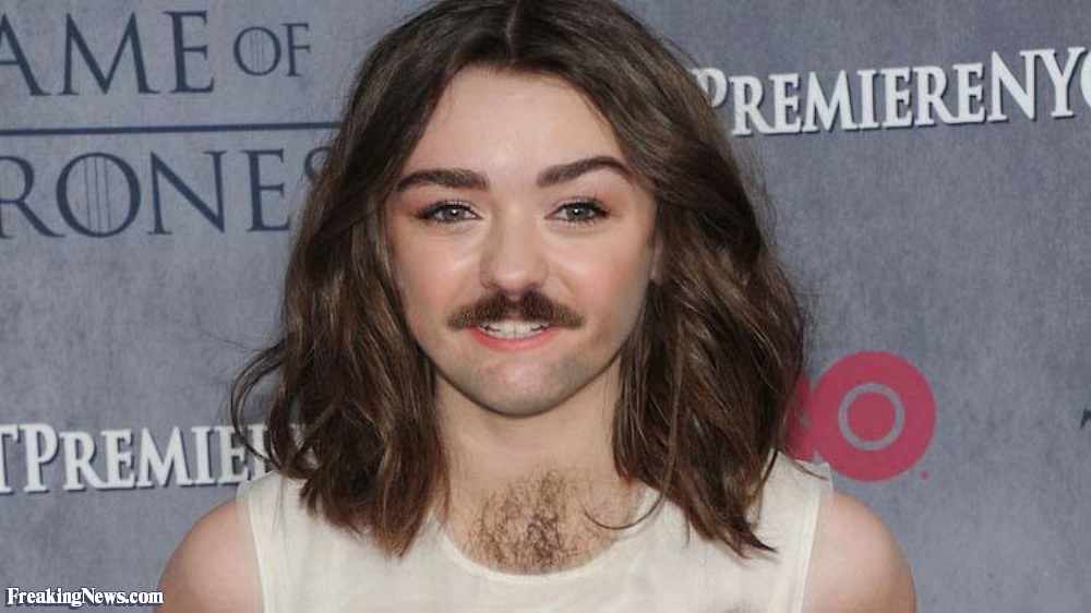 Hairy Maisie Williams Funny Image