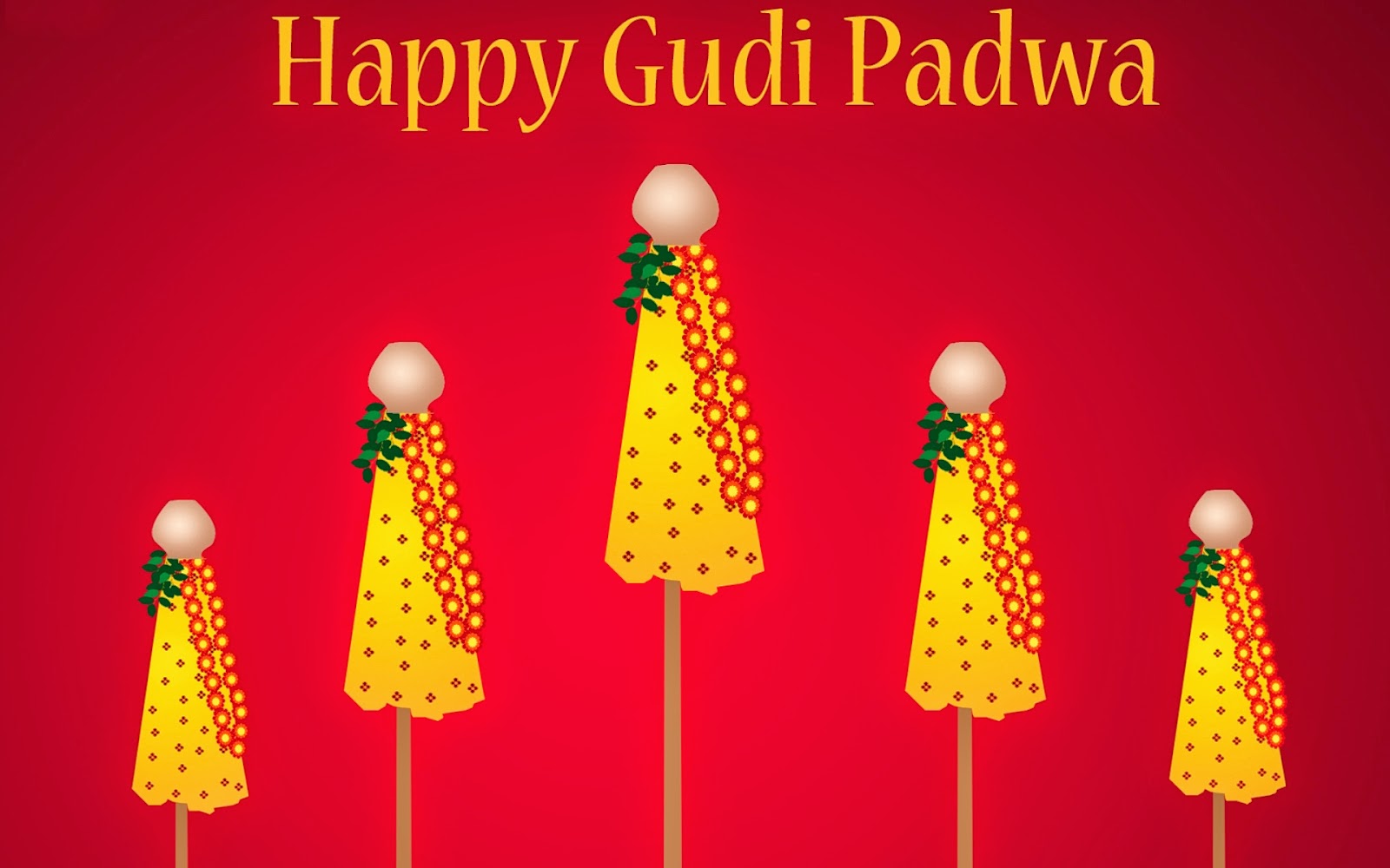 Happy Gudi Padwa HD Wallpaper