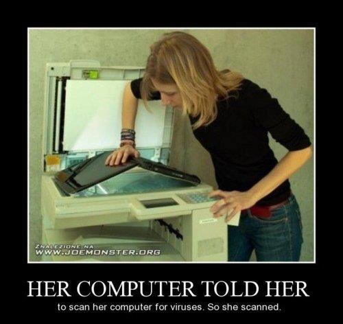 Her Computer Told Her Funny Poster