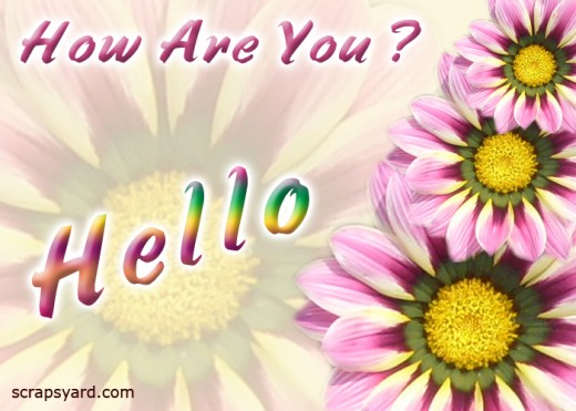 How Are You Hello Flowers Picture