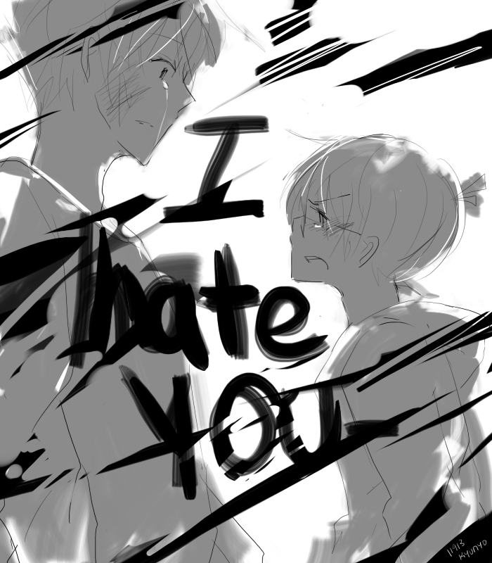 I Hate You Anime Couple Picture