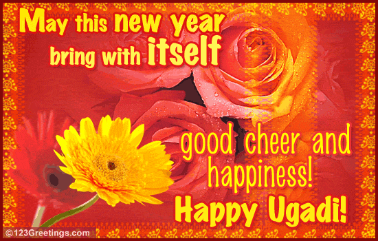 May This New Year Bring With Itself Good Cheer And Happiness Happy Ugadi