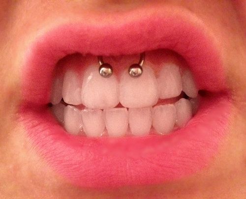 Nice Circular Barbell Smiley Piercing Picture
