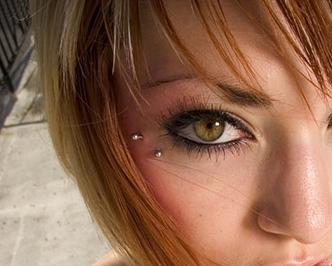 Nice Small Barbell Eye Piercing For Girls