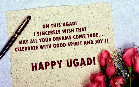 On This Ugadi I Sincerely Wish That May All Your Dreams Come True Celebrate With Good Spirit And Joy Happy Ugadi