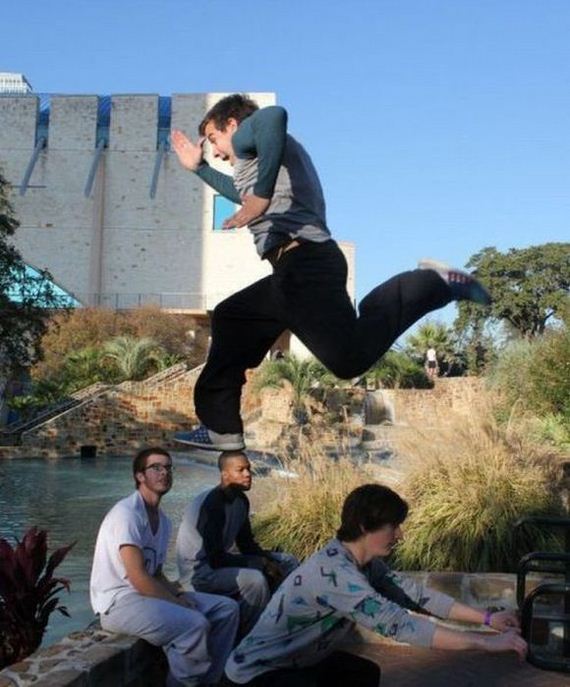 Perfect Timed Funny Jump Picture