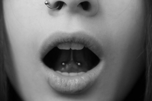Right Nostril And Curved Barbell Web Piercing