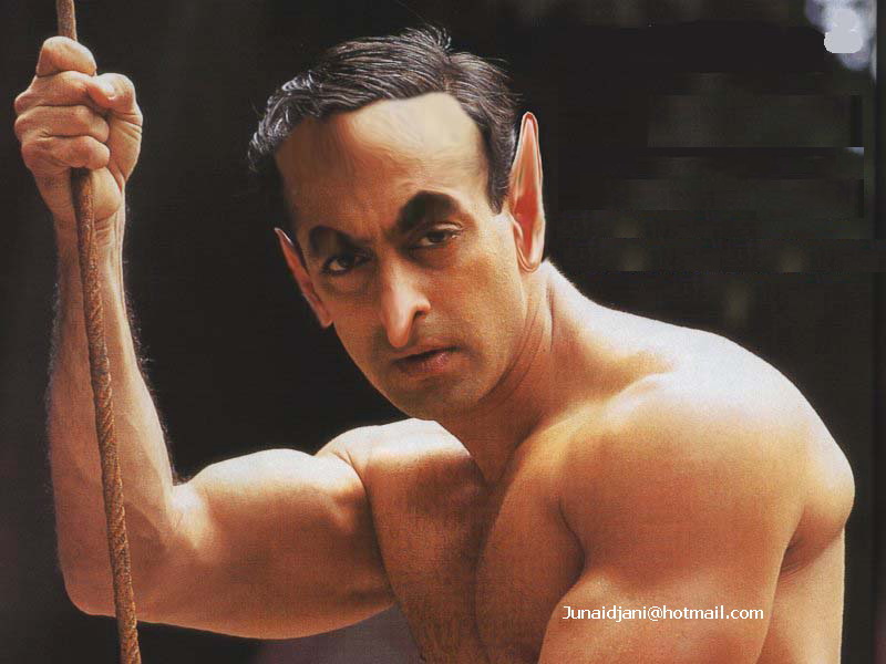 Salman Khan With Funny Muscles