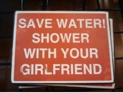 Save Water Shower With Your Girlfriend Funny Image