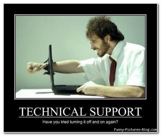 Technical Support Funny Computer Poster