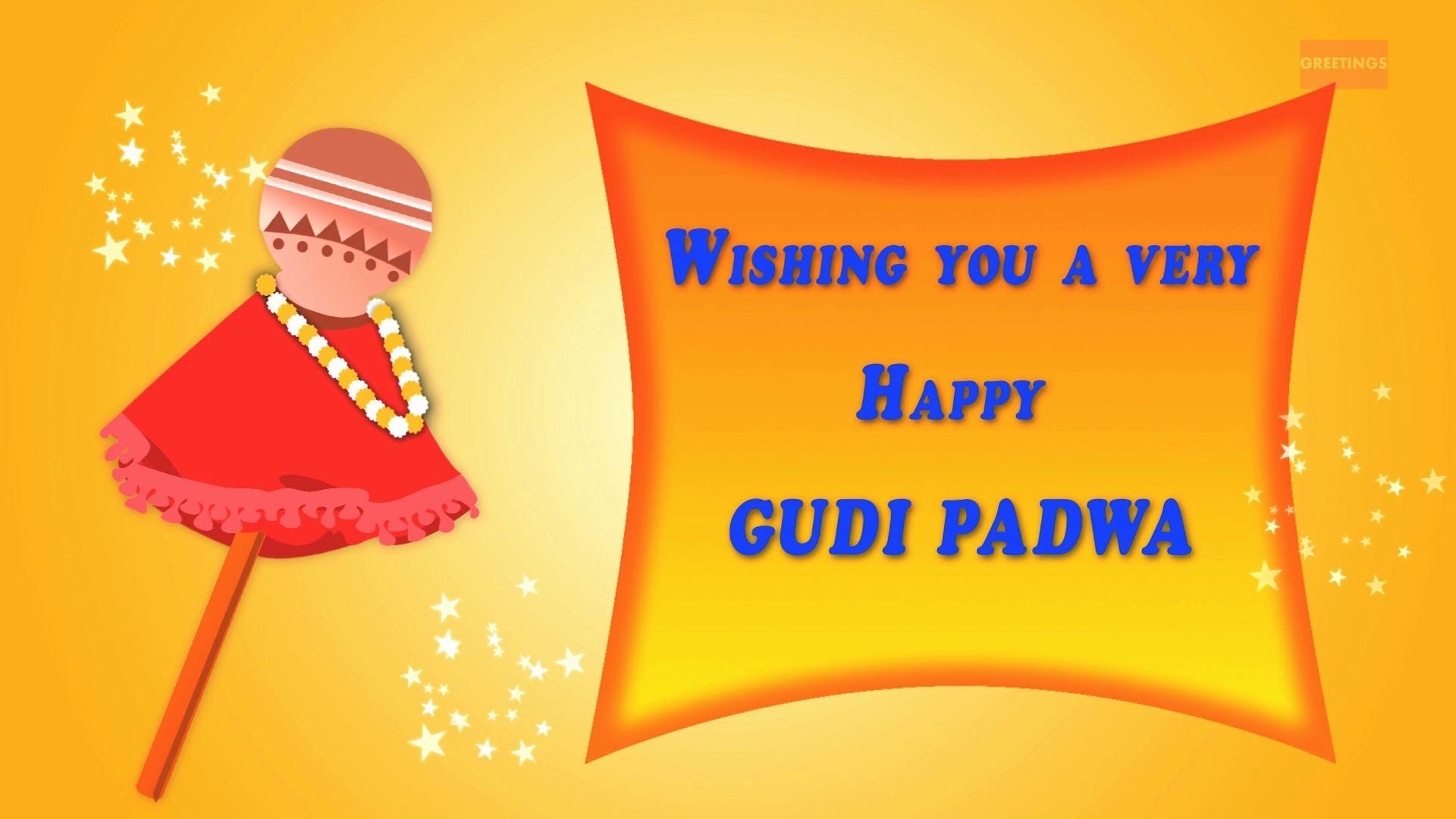 Wishing You A Very Happy Gudi Padwa HD Wallpaper