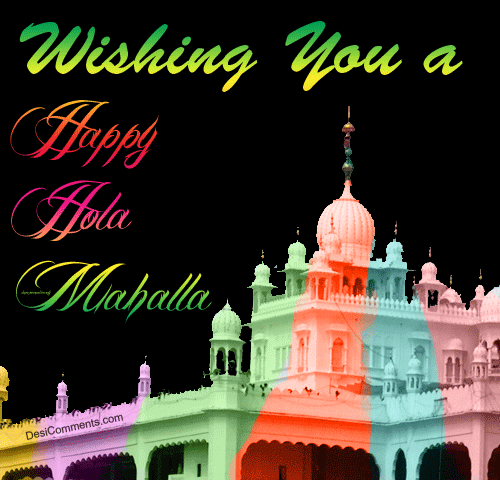 Wishing You Happy Hola Mohalla Animated Picture