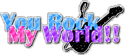 You Rock My World Glitter Picture