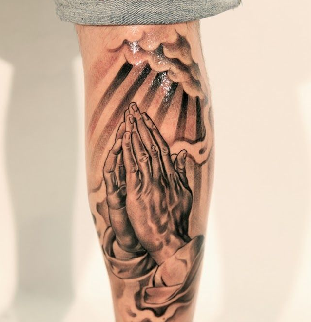 18 Praying Hands Tattoo Arts, Designs And Images