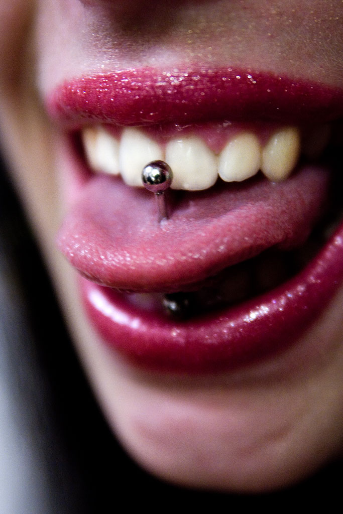 Beautiful Tongue Piercing by Jc Arwin