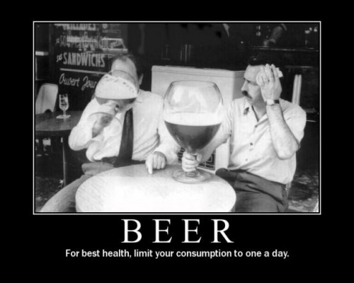 Beer For The Best Health Limit Your Consumption To One A Day Funny Poster