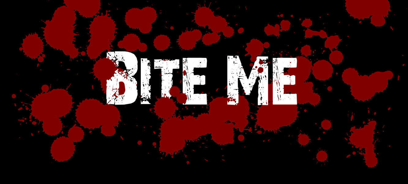 Bite Me Blood Splash Facebook Cover Picture