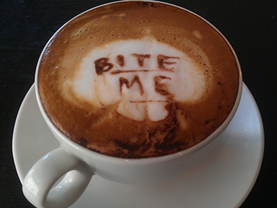Bite Me Coffee Cup Picture
