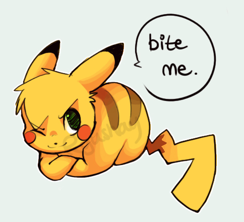 Bite Me Pikachu Picture