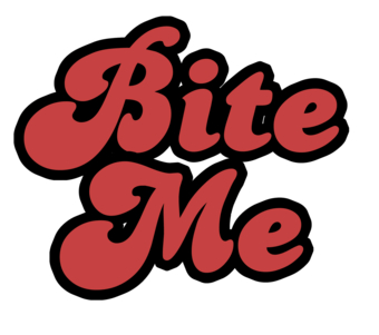 Bite Me Red Text Picture